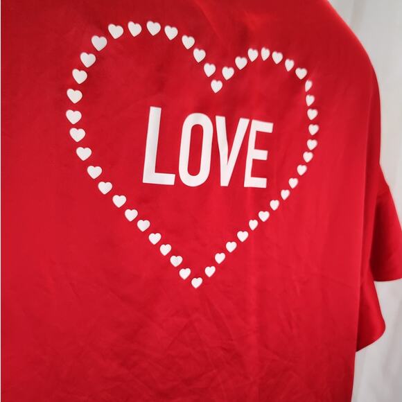 Victoria's Secret Red "Love" Silky Robe, One Size, NWT - Picture 6 of 8